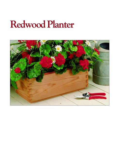 Product picture Beautiful Redwood Planter Plans